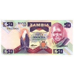 50 Kwacha, 37 F, Zambia, aUNC