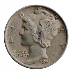 1941 - 1 dime, USA