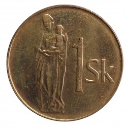 1993 - 1 koruna, Slovensko 1993 - 2008