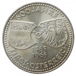 1963 - 50 schilling, 600 Jahre Tirol - Österreich, Rakúsko