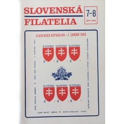 Slovennská filatélia 7-8, 1994, Katalóg slovenských poštových známok, celín, pečiatok, telefónnych kariet 1993 - 1994