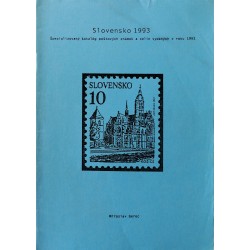 Špecializovaný katalóg poštových známok a celín vydaných v roku 1993 - SLOVENSKO 1993 - Miroslav Gerec