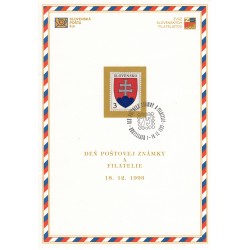18. 12. 1993 - Slovenský štátny znak, NL 2, nálepný list