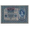 1 000 Kronen - 1919 so starým dátumom 1902, 1310, pretlač Deutschӧsterreich, Rakúsko, VG