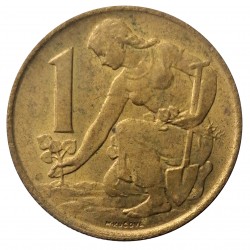 1985 - 1 koruna, Československo 1960 - 1990