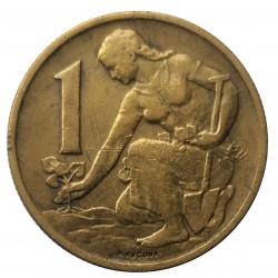 1961 - 1 koruna, Československo 1960 - 1990