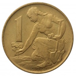 1989 - 1 koruna, Československo 1960 - 1990