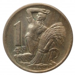 1947 - 1 koruna, O. Španiel, Československo 1945 - 1953