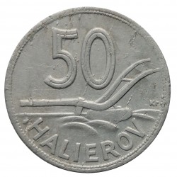 1943 - 50 halier, G. Angyal, A. Hám, A. Peter, Slovenský štát 1939 - 1945