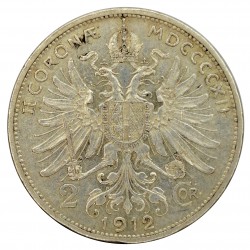 1912 b.z. - 2 koruna, František Jozef I. 1848 - 1916