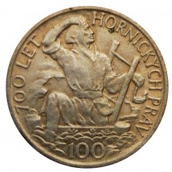 1949 - 100 koruna, 700. rokov baníckych práv, Československo 1945 - 1953