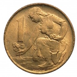 1991 - 1 koruna, Československo 1990 - 1992