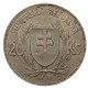 1939 - 20 koruna, J. Tiso, Slovenský štát 1939 - 1945